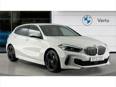 Used BMW 118 M Sport 134 HP (98 kW) 2021 White Hatchback