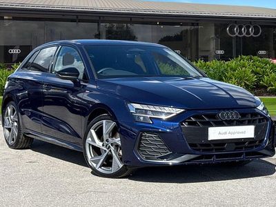 Used Audi A3 Black Edition 150 HP (110 kW) 2025 Blue Hatchback