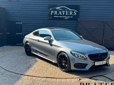 Used Mercedes C220 AMG line 170 HP (125 kW) 2017 Grey Coupe