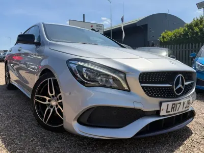Used Mercedes CLA220 AMG line 177 HP (130 kW) 2017 Silver Sedan