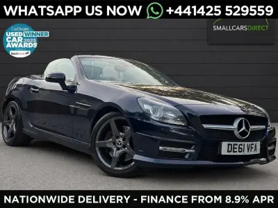 Used Mercedes SLK200 AMG 184 HP (135 kW) 2011 Blue Cabriolet