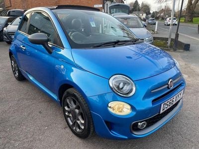 Used Fiat 500C S 69 HP (50 kW) 2016 Blue Cabriolet