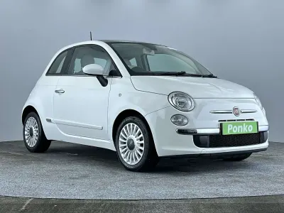 Used Fiat 500 Lounge 69 HP (50 kW) 2014 White Hatchback