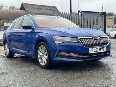 Used Skoda Superb SE 218 HP (160 kW) 2021 Blue Estate