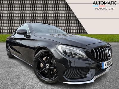 Begagnad Mercedes C220 AMG Line Premium 170 HK (125 kW) 2016 Svart Sportkupé
