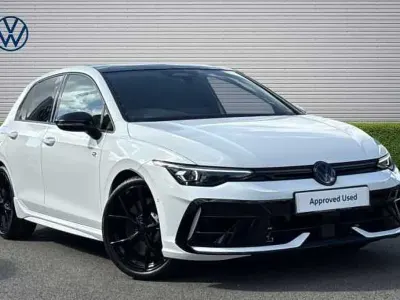 New VW Golf VIII R 333 HP (244 kW) 2026 White Hatchback