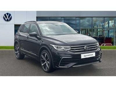 Deep black pearl Used 2023 VW Tiguan R-line SUV | £26,968 (Fair price)