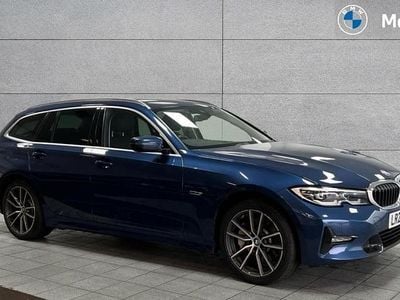 Used BMW 330e Sport Line 292 HP (214 kW) 2022 Phytonic blue metallic paint Estate
