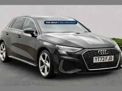 Used Audi A3 S-Line 108 HP (79 kW) 2023 Black Sedan