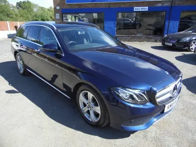 Used Mercedes E220 Premium 2018 Blue Estate