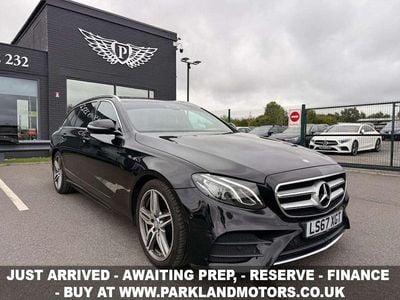 Used Mercedes E220 AMG line 194 HP (142 kW) 2017 Black Estate