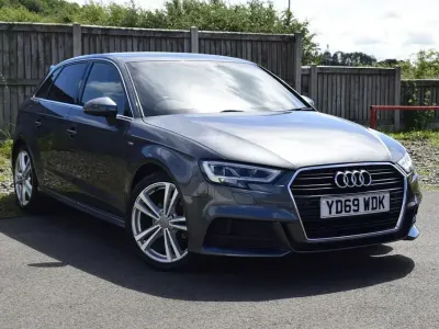 Used Audi A3 S-Line 116 HP (85 kW) 2019 Grey Sedan