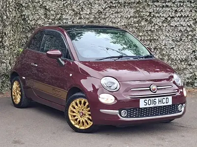 Used Fiat 500 Lounge 85 HP (62 kW) 2016 Red Hatchback
