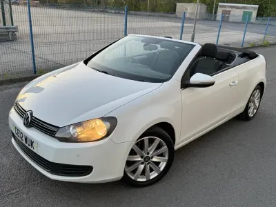 Used VW Golf Cabriolet SE 105 HP (77 kW) 2012 White Cabriolet
