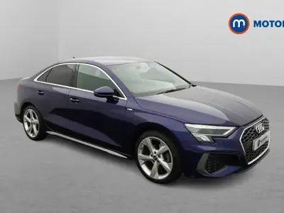 Used Audi A3 S-Line 150 HP (110 kW) 2023 Blue Sedan