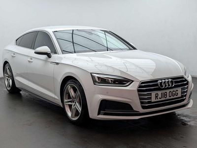 Used Audi A5 Sportback S-Line 190 HP (139 kW) 2018 White Hatchback