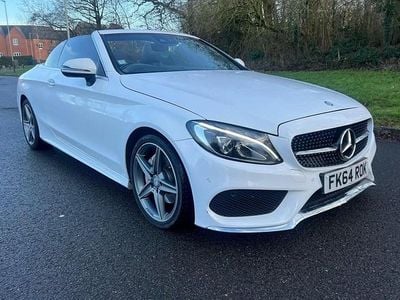 Used Mercedes C220 AMG line 170 HP (125 kW) 2017 White Cabriolet