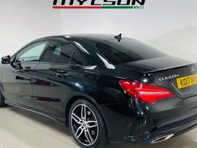Used Mercedes CLA220 AMG line 177 HP (130 kW) 2017 Black Coupe