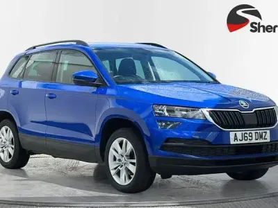 Used Skoda Karoq SE Technology 115 HP (84 kW) 2020 Blue SUV