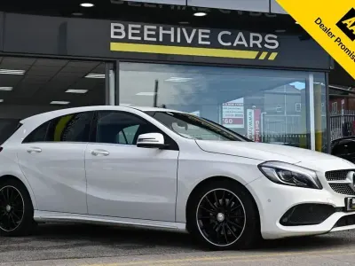 Used Mercedes A220 AMG line 2016 White Hatchback