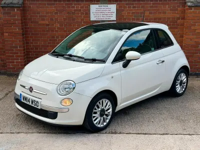 Used Fiat 500 Lounge 2014 White Hatchback