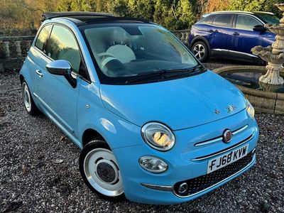 Blue Used 2018 Fiat 500 Cabriolet | £5,495 (Super price)