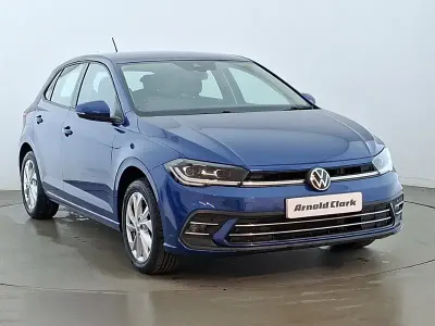 Used VW Polo Style 95 HP (69 kW) 2024 Blue Hatchback