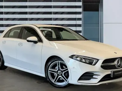 Used Mercedes A200 AMG Line Premium 163 HP (119 kW) 2018 White Hatchback