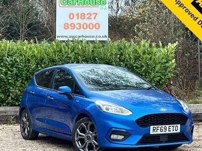 Blue Used 2019 Ford Fiesta ST-Line X Hatchback | £10,699 (Fair price)