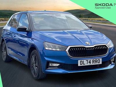 Used Skoda Fabia Design Edition 113 HP (83 kW) 2025 Race blue metallic black magic pearl effect Hatchback