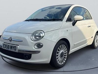 Used Fiat 500 Lounge 69 HP (50 kW) 2008 White Hatchback
