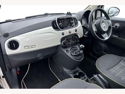 Used Fiat 500 Lounge 69 HP (50 kW) 2017 White Hatchback