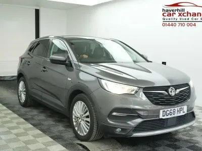 Used Vauxhall Grandland X Sport 120 HP (88 kW) 2018 Grey SUV