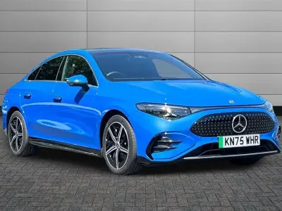 Used Mercedes CLA 250+ AMG line 200 kW (272 HP) 2025 Sapphire blue Sedan