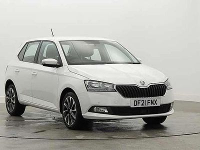 Candy white Used 2021 Skoda Fabia SE Drive Hatchback | £11,995 (Fair price)