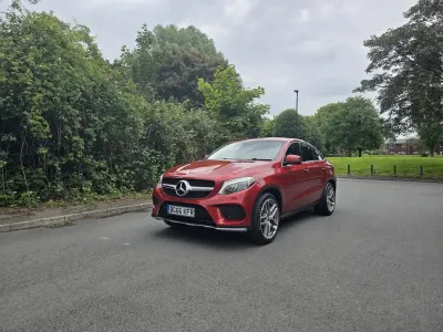 Käytetty Mercedes GLE350 AMG line 2016 Punainen Coupe - kaksiovinen