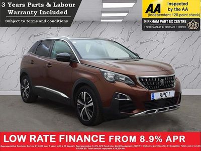 Bronze Used 2017 Peugeot 3008 Allure Hatchback | £12,000 (A bit pricey)