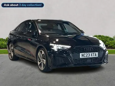 Used Audi A3 Black Edition 150 HP (110 kW) 2023 Black Sedan