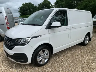 Used VW T6.1 Highline 150 HP (110 kW) 2021 White Van