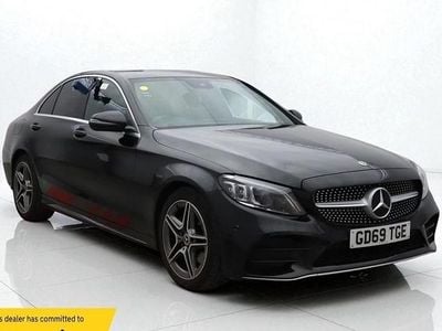 Used Mercedes C200 AMG line 160 HP (117 kW) 2019 Black Sedan