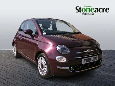 Used Fiat 500 Lounge 69 HP (50 kW) 2018 Red Hatchback