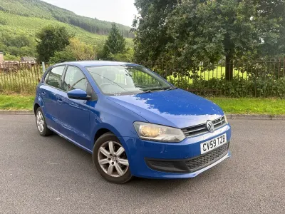 Used VW Polo SE 90 HP (66 kW) 2010 Blue Hatchback