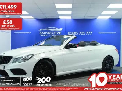 Used Mercedes E350 AMG 252 HP (185 kW) 2014 White Cabriolet