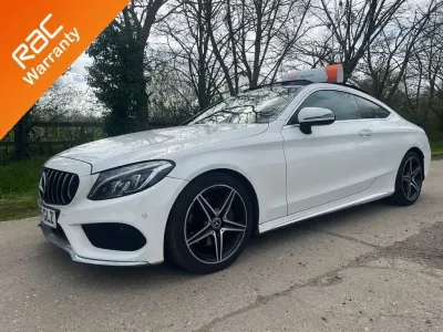 Used Mercedes C220 AMG Line Premium Plus 168 HP (123 kW) 2016 White Coupe