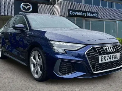 Used Audi A3 S-Line 150 HP (110 kW) 2024 Blue Sedan