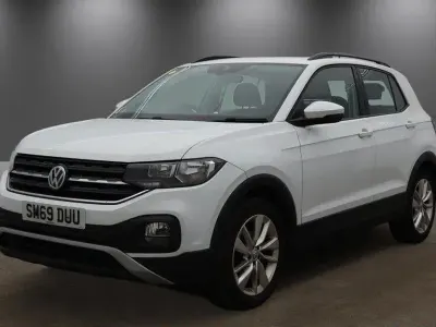 Used VW T-Cross SE 95 HP (69 kW) 2019 White SUV
