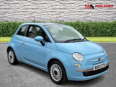 Used Fiat 500 Lounge 69 HP (50 kW) 2013 Blue Hatchback