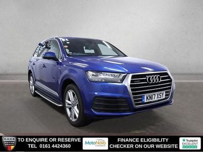 Used Audi Q7 S-Line 218 HP (160 kW) 2017 Blue SUV