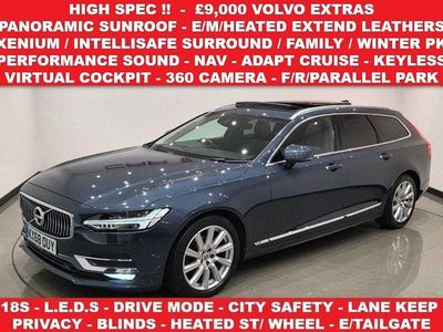 Used Volvo V90 Inscription 190 HP (139 kW) 2018 Blue Estate