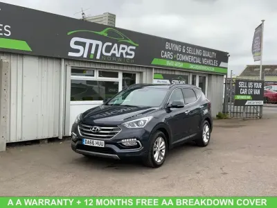 Begagnad Hyundai Santa Fe Premium 200 HK (147 kW) 2016 Blå SUV
